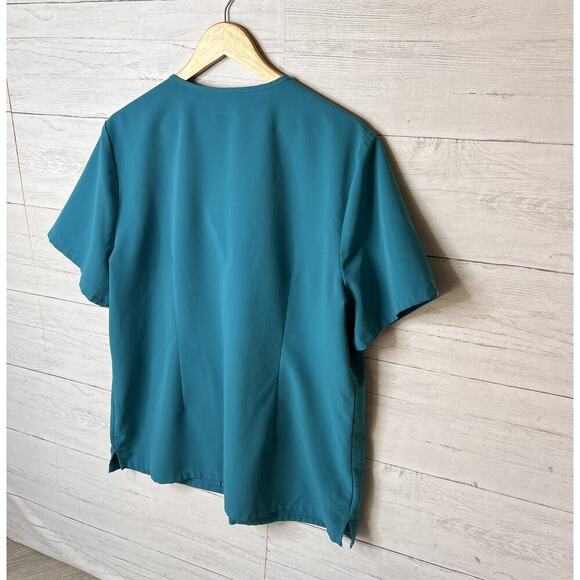 Figs Top Womens Size XXL Pacific Blue Teal Technical Collection Casma Scrub - Picture 13 of 16
